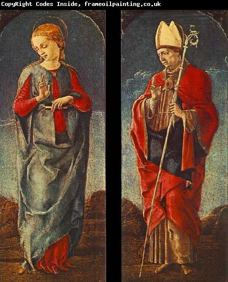 Cosimo Tura Virgin Announced and St Maurelio